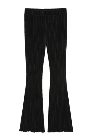 Black pleated trousers - Black - Monki WW