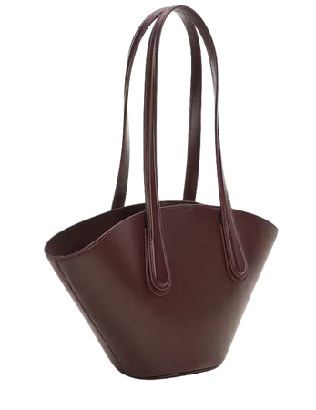 Leather-effect shopper bag - Women | Mango USA