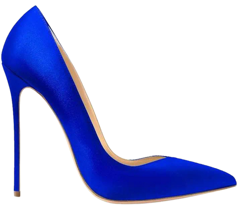 Royal Blue Shiny Heels