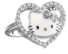 Hello Kitty Heart Ring