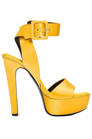barbara bui yellow platform shoes