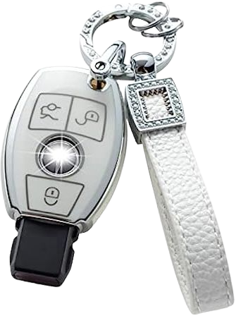 Amazon.com: HSGSIS for Mercedes Key Fob Cover, 3 Buttons TPU Key Fob Protector with Key Chain, Compatible with Mercedes Benz A B C E G K R S Class AMG : Automotive