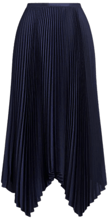 Pleated Georgette Handkerchief Skirt