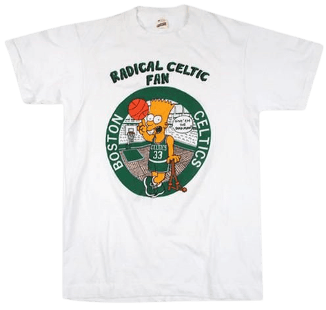 Vintage Boston Celtics Bart Simpson T-shirt