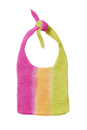 UO Monaco Tie-dye Raffia Hobo Bag | Urban Outfitters