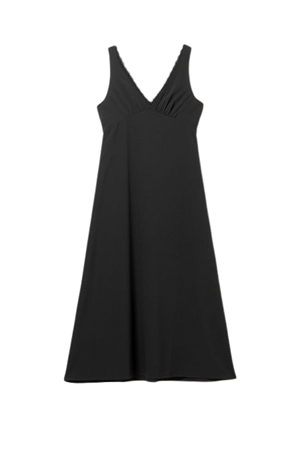 V-neck Maxi Dress - Black - Monki WW
