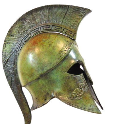 aesthetic Athena helmet png green filler