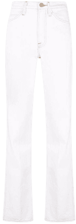 FRAME high-rise straight-leg jeans white LIF728 - Farfetch