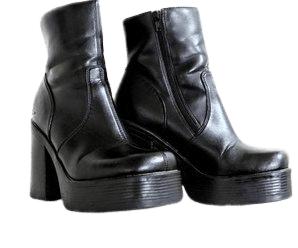 90s Boots PNG vintage aesthetic filler