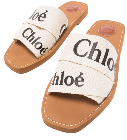 Chloé Woody logo-print Sandals - Farfetch