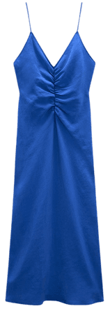 DRESS WITH RUCHING | ZARA United States