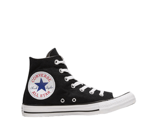 Converse Womens Chuck Taylor All Star Oversized Logo Hi Trainer | Black / White | Footasylum