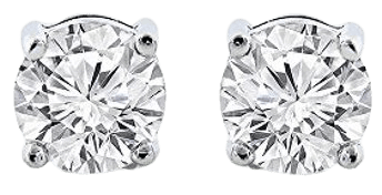 Cate & Chloe - 2Ct. Beyonce Gemstone Silver Stud Earrings, Large Round Brilliant Crystal Silver Studs Earring Sets for Women, Womens Rhinestone Fashion Statement Jewelry - MSRP $99 - Walmart.com - Walmart.com