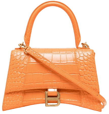Shop orange Balenciaga Hourglass tote bag with Express Delivery - Farfetch