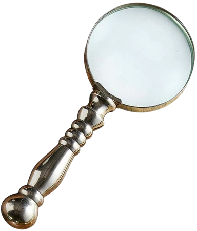 magnifying glass brooch