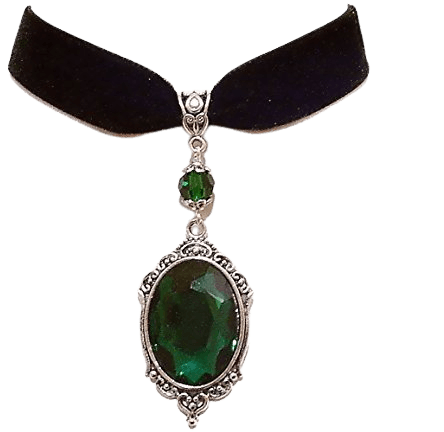 Emerald Pendant Choker