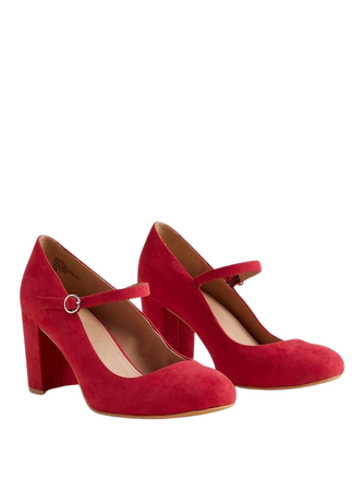 Mary Jane Pump - Red