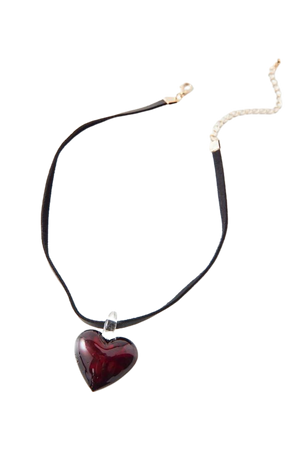 Glass Heart Choker Necklace | Urban Outfitters