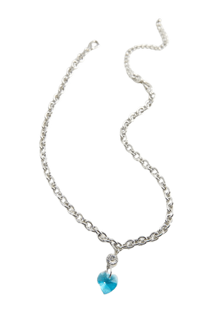 Crystal Heart Drop Choker Necklace | Urban Outfitters