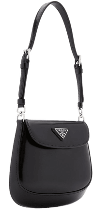 Cleo Brushed Leather Mini Bag By Prada