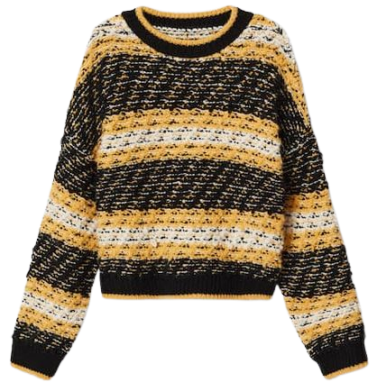 Reverse-knit striped sweater - Women | Mango USA