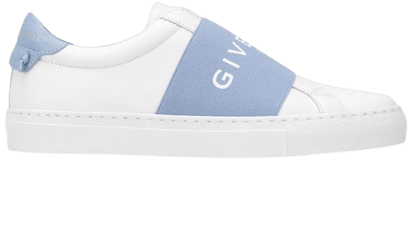 Shop white & blue Givenchy logo strap low-top sneakers with Express Delivery - Farfetch