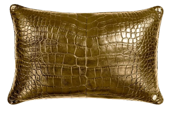 Stalvey 24K Gold Crocodile Pillow