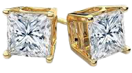 gold diamond stud - Google Search