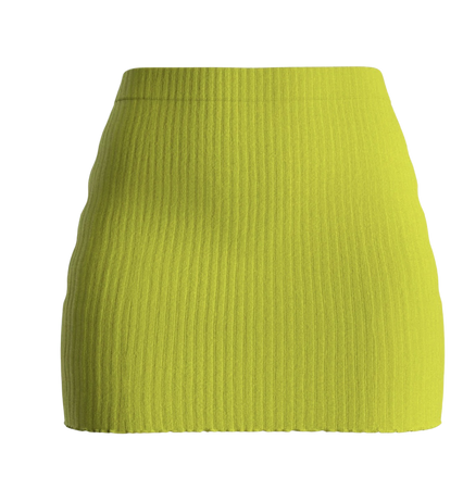 neon yellow skirt