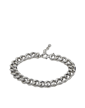 ASOS DESIGN midweight chain bracelet in silver tone | ASOS