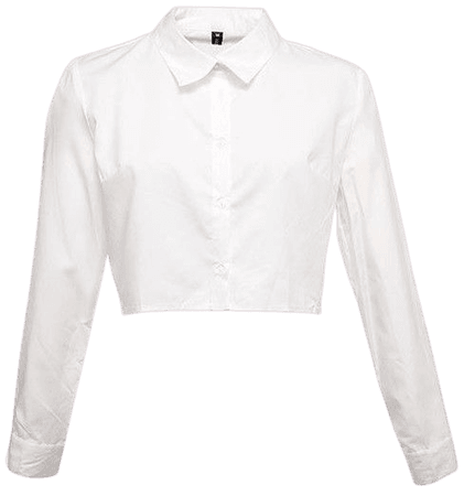 crop button up blouse