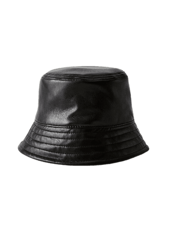 Babaton VEGAN LEATHER BUCKET HAT | Aritzia INTL