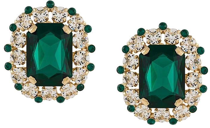 Dolce & Gabbana Rhinestone Embellished Crystal Earring