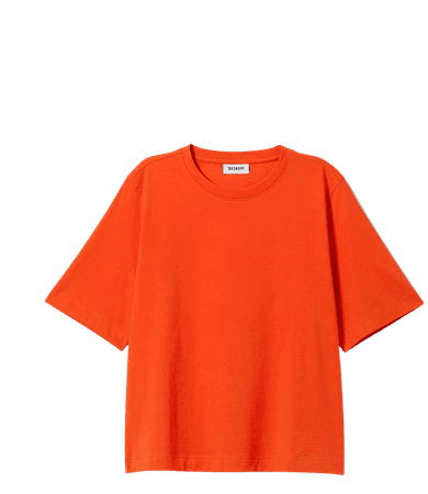 Perfect Relaxed T-shirt - Bright orange - Weekday WW