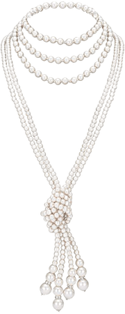 Amazon.com: BABEYOND 1920s Imitation Pearls Necklace Gatsby Long Knot Pearl Necklace 49” and 59” 20s Pearls 1920s Flapper Accessories (Knot Pearl Necklace2 + 59" Necklace1): Clothing