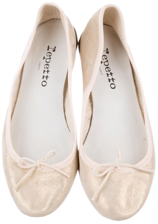 pale shimmer repetto flats