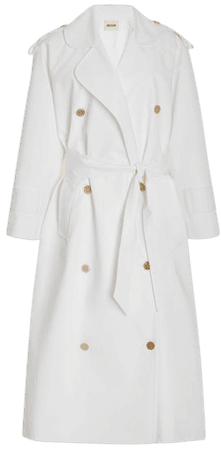 Buckley Double-Breasted Cotton Trench Coat By Khaite | Moda Operandi