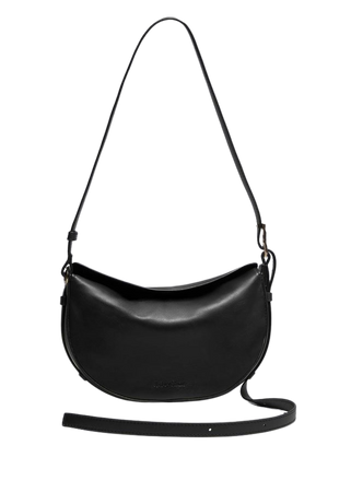 Small Leather Shoulder Bag - Black - Shoulderbags - & Other Stories US