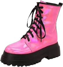 pink combat boots