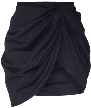 Black Gathered Mini Skirt | Skirts And Shorts | PrettyLittleThing USA