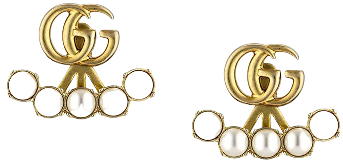 Gucci pearl double G earrings - FARFETCH