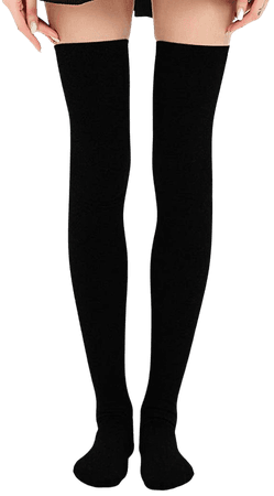Amazon.com: Kayhoma Extra Long Cotton Stripe Thigh High Socks Over the Knee High Stockings: Clothing