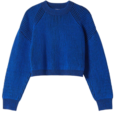 Ribbed sweater - Sweaters and cardigans - Woman | Bershka