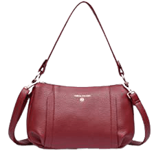 Amazon.com: Crossbody Bag for Women, Purses and Handbags, Vegan Leather Shoulder Bag with Multi Pockets and Detachable Straps (RED-1706) : Clothing, Shoes & Jewelry