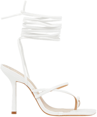 Schutz Lily Ankle-Wrap Leather Sandals | INTERMIX®