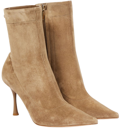 Dunn Suede Ankle Boots in Brown - Gianvito Rossi | Mytheresa