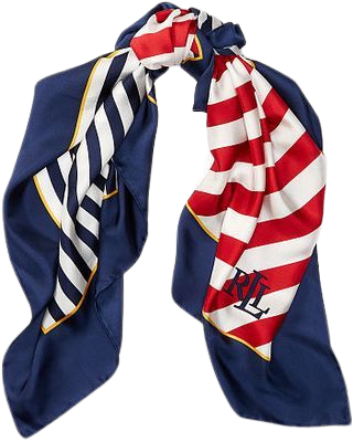 red white and blue stripe silk scarf - Google Search