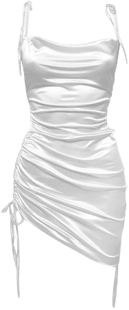 silver slip dress
