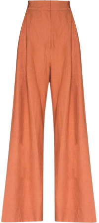 Three Graces high-waisted wide-leg Trousers - Farfetch