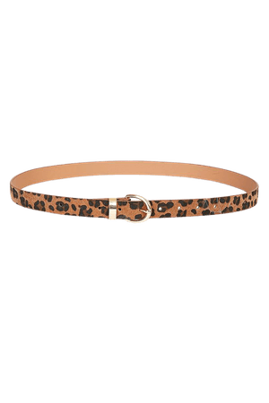 3-Piece Belt Set - Beige and Black Belts - Leopard Print Belt - Lulus
